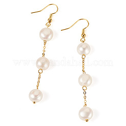 Round Brass Dangle Earrings&nbsp;EJEW-TAC00029
