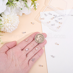 20Pcs 2 Colors Brass Micro Pave Cubic Zirconia Pendants&nbsp;KK-HY0004-48