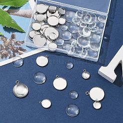 DIY Blank Dome Pendant Making Kit&nbsp;DIY-FS0005-47