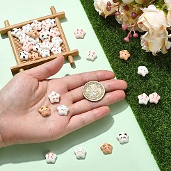50Pcs 5 Styles Resin Cabochons&nbsp;RESI-YW0006-05