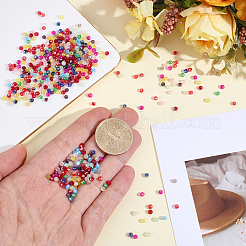 17 Strands 17 Colors Baking Electroplate Glass Beads Strands&nbsp;DGLA-ME0001-17