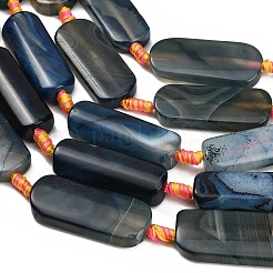 Dyed & Heated Natural Banded Agate Beads Strands&nbsp;GG-CBAB9C6-D01-01