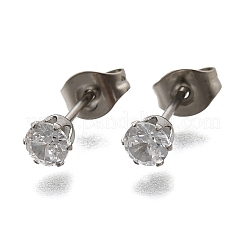 Cubic Zirconia Ear Studs&nbsp;STAS-E051-3B