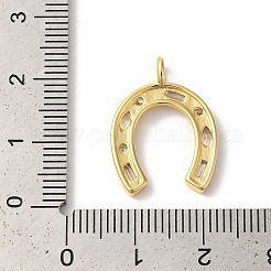 Rack Plating Brass Clear Cubic Zirconia Pendants&nbsp;KK-Z056-19G