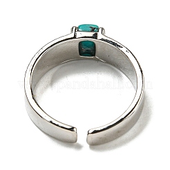 Natural Turquoise Adjustable Rings&nbsp;RJEW-K269-12P-09