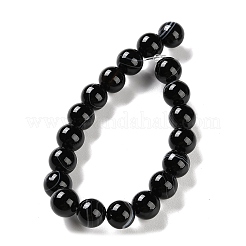 Natural Striped Agate/Banded Agate Beads Strands&nbsp;G-Z060-A01-C08