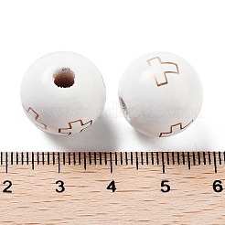 Wood European Beads&nbsp;WOOD-M011-08