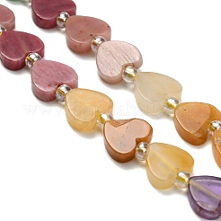 6 Styles Natural Topaz Jade & Rhodonite & Green Aventurine & Red Jasper & Sodalite & Amethyst Beads Strands&nbsp;G-F811-A03-02