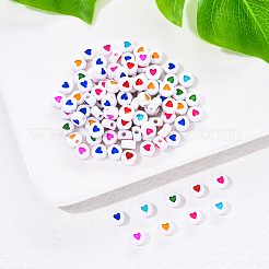 White Opaque Acrylic Beads&nbsp;SACR-YW0001-15