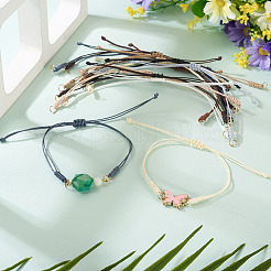 30Pcs 10 Styles Adjustable Waxed Polyester Cord Bracelet Making&nbsp;AJEW-TAC00052