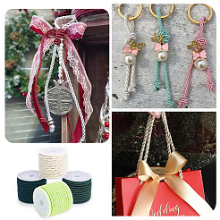 4 Rolls 4 Colors Round Polyester Cord&nbsp;OCOR-TA0003-88B