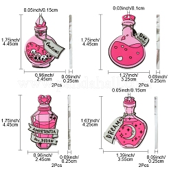 8Pcs 4 Styles Acrylic Pendants&nbsp;MACR-FS0001-76
