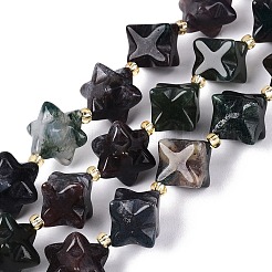 Natural Indian Agate Beads Strands&nbsp;G-Q608-07A-05