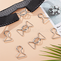 6 Pairs Zinc Alloy Clasps&nbsp;FIND-BC0004-66P