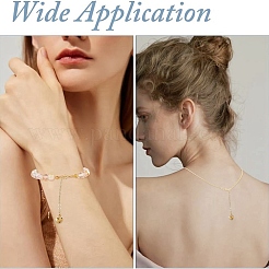 4Pcs 2 Colors Brass End Chains&nbsp;FIND-YW0010-34