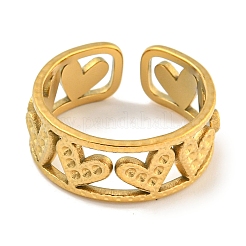 Ion Plating(IP) 304 Stainless Steel Cuff Finger Ring Settings&nbsp;STAS-P365-30G