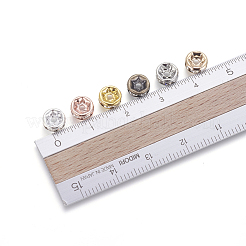 Brass Rhinestone Spacer Beads&nbsp;RB-JP0002-12-NF