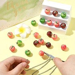 20Pcs 4 Colors Opaque Resin Pendants&nbsp;CRES-CJ0001-94
