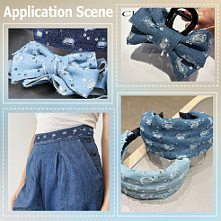 Denim Fabric Ribbon&nbsp;OCOR-WH20022-014C