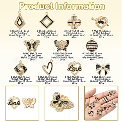 28Pcs 11 Styles Alloy Enamel Pendants&nbsp;FIND-FS0003-24