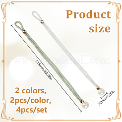 4Pcs 2 Colors Polyester Curtain Tiebacks&nbsp;AJEW-DR0002-20A