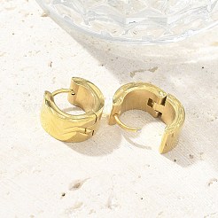 304 Stainless Steel Hoop Earrings for Women&nbsp;EJEW-C096-65G