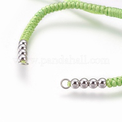 Nylon Cord Braided Bead Bracelets Making&nbsp;BJEW-F360-FP07