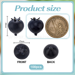 100Pcs Plastic Blueberry Display Decorations&nbsp;DJEW-PH0001-72