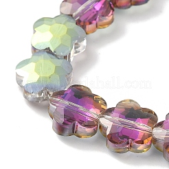 Electroplate Glass Beads Strands&nbsp;EGLA-B006-04A-HP03
