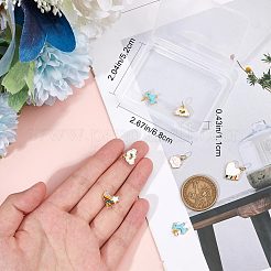 10Pcs 5 Style Real Real 18K Gold Plated Plated Brass Charms&nbsp;FIND-CN0001-28