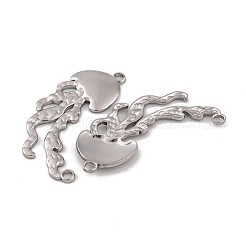 Non-Tarnish 304 Stainless Steel Connector Charms&nbsp;STAS-G335-04P