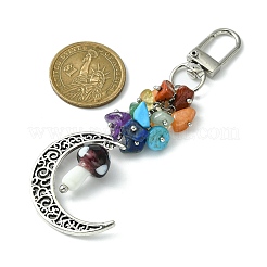 Moon Alloy Pendant Decoraiton&nbsp;HJEW-JM01393-02