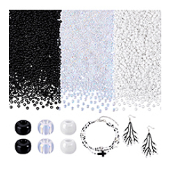 6000Pcs 3 Styles Round Glass Seed Beads Sets&nbsp;SEED-PH0002-69