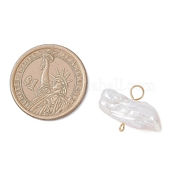 Natural Keshi Pearl Connector Charms&nbsp;PALLOY-JF04746