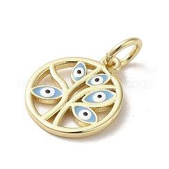 Brass Enamel Charms&nbsp;KK-E092-15G-02