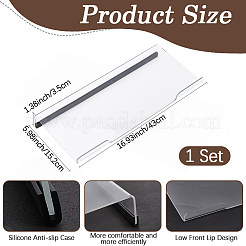 Acrylic Computer Keyboard Holder&nbsp;ODIS-WH20025-22B-02