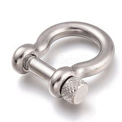 Tarnish Resistant 304 Stainless Steel D-Ring Anchor Shackle Clasps&nbsp;STAS-Z017-16P