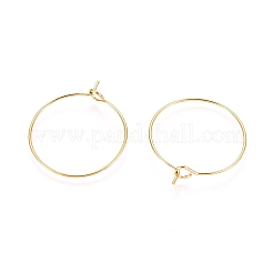 Ion Plating(IP) 316L Surgical Stainless Steel Hoop Earring Findings&nbsp;X-STAS-D164-03G