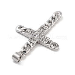 Rack Plating Brass Clear Cubic Zirconia Pendants&nbsp;KK-M293-12P