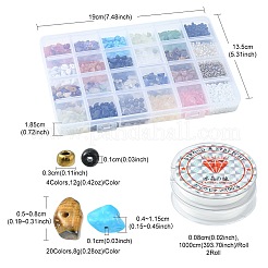DIY Gemstone Stretch Bracelet Making Kit&nbsp;DIY-FS0003-64