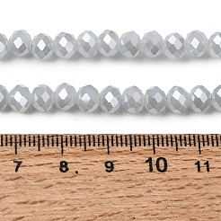 Electroplate Glass Beads Strands&nbsp;GLAA-K027-PL-A08-A