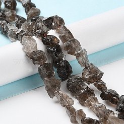 Raw Rough Natural Smoky Quartz Beads Strands&nbsp;G-B065-C17