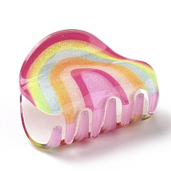 Rainbow Shaped Acrylic Claw Hair Clips&nbsp;PHAR-G004-07