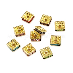 Brass Rhinestone Spacer Beads&nbsp;RSB073NFG