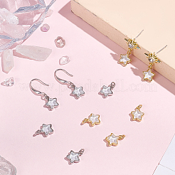 10Pcs 2 Colors Brass Charms&nbsp;KK-BBC0019-20B