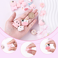 15Pcs 15 Styles Food Grade Eco-Friendly Silicone Focal Beads&nbsp;SIL-YW0001-51