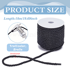 2 Rolls 2 Colors 3-Ply Polyester Cord&nbsp;OCOR-PH0005-79