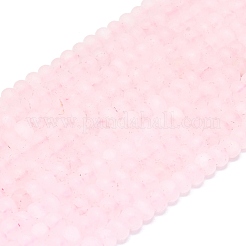 Natural Rose Quartz Beads Strands&nbsp;G-P575-A09-6x4mm