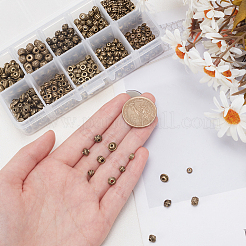 500Pcs 10 Styles Tibetan Style Alloy Spacer Beads&nbsp;TIBEB-PH0004-96