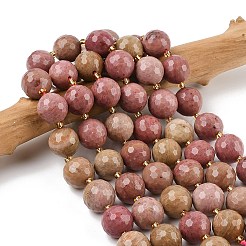 Natural Rhodonite Beads Strands&nbsp;G-C249-A22-16mm